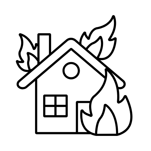 House of fire icon House of fire icon