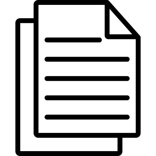 Fact Sheets Paper files icon